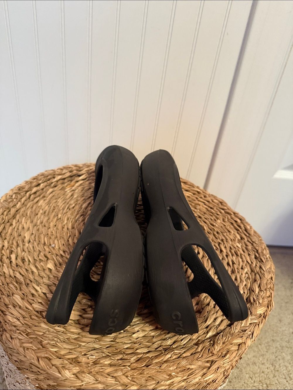 Women’s Crocs Black Slingback Casual Ballet Flats - Picture 6 of 8